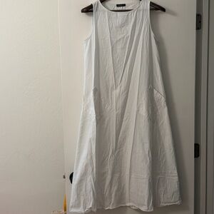 White Maxi Dress with Pockets